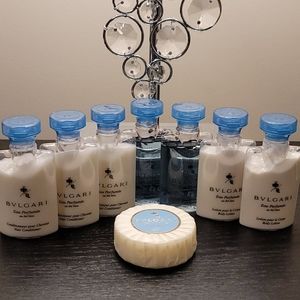8 Piece Bvlgari Conditioner, Lotion, Shampoo, Soap
